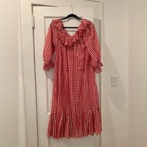 Doen NWT Solaris nightgown in cherry gingham XS